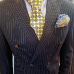 stripe-suit-yellow-tie-covid-fashion