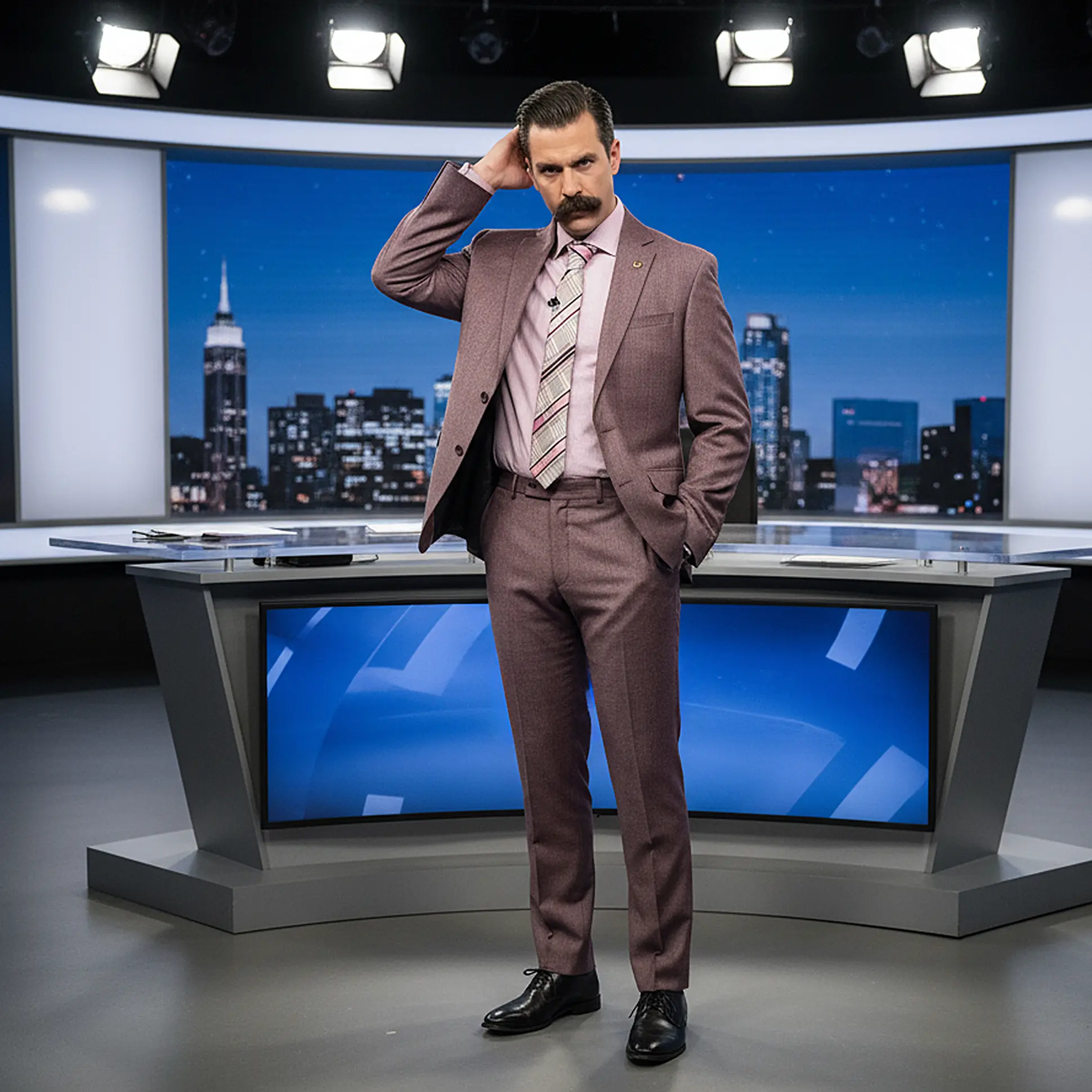 ron-burgundy halloween costume of ron-burgundy